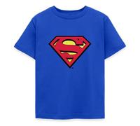 Spreadshirt DC Comics Superman Logo Classique T-Shirt Enfant, 98/104 (3-4 Ans), Bleu Royal