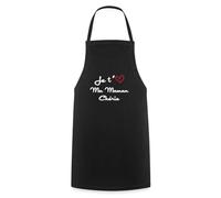 Spreadshirt Déclaration Je T'Aime Ma Maman Chérie Tablier Cuisine, taille unique, noir