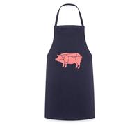 Spreadshirt Découpe Du Porc Tablier Cuisine, taille unique, marine