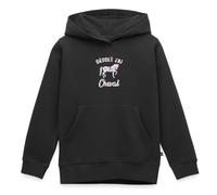 Spreadshirt Désolé J'Ai Cheval Fleuri Sweat À Capuche Enfant Premium, 158/164 (12 Ans), Noir