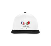 Spreadshirt Deux Drapeaux Cadeau Franco-Portugais Casquette Snapback