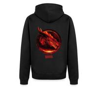 Spreadshirt Donjons & Dragons/Dungeons & Dragons/Dragon Backprint Veste À Capuche Homme Premium, M, Noir