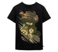 Spreadshirt Dragons Hoquet Et Krokmou T Shirt Enfant Premium, 122/128 (6 Ans), Noir