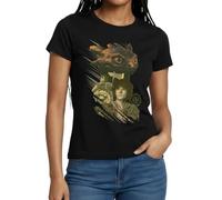 Spreadshirt Dragons Hoquet Et Krokmou T Shirt Femme, XL, Noir