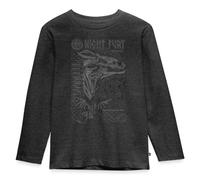 Spreadshirt Dragons Krokmou Fureur Nocturne T Shirt Manches Longues Enfant Premium, 122/128 (6 Ans), Anthracite chiné