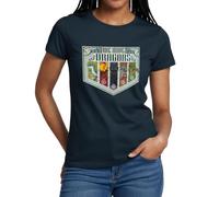 Spreadshirt Dragons Nous Avons des Dragons T Shirt Femme, S, Marine