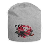 Spreadshirt Dragons Prêt À Voler Bonnet en Jersey, Taille Unique, Gris chiné