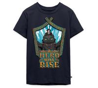 Spreadshirt Dragons Un Héros Se Lèvera T Shirt Ado Premium, 146/152 (10 Ans), Bleu Marine
