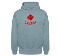 Spreadshirt Drapeau Canada - Cadeau pour Les Canadiens, Canadiennes Ou Fans De Canada Sweat À Capuche Unisexe, M, Bleu fumée