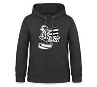 Spreadshirt Drapeau De La Bretagne Breizh Cœur Sweat À Capuche Femme, M, Charbon