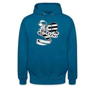 Spreadshirt Drapeau De La Bretagne Breizh Cœur Sweat À Capuche Unisexe, XL, Bleu Profond
