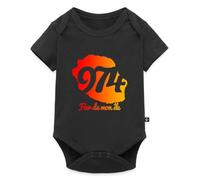 Spreadshirt Drapeau Île De La Réunion 974 Body Manches Courtes Bébé Bio
