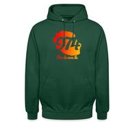 Spreadshirt Drapeau Île De La Réunion 974 Sweat À Capuche Unisexe, XXL, Vert Bouteille