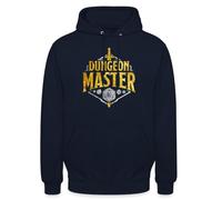 Spreadshirt Dungeons and Dragons Dungeon Master Argent Et Or Sweat À Capuche Unisexe, XL, Marine