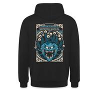 Spreadshirt Dungeons and Dragons Monster Manual avec Beholder Sweat À Capuche Unisexe, L, Noir