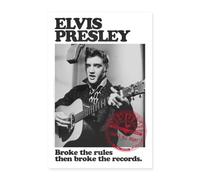 Spreadshirt Elvis Presley A Brisé Les Règles Et Les Records Poster 60x90 cm
