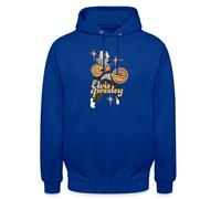Spreadshirt Elvis Presley avec Guitare Et Microphone Sweat À Capuche Unisexe, 3XL, Bleu Royal