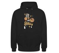 Spreadshirt Elvis Presley avec Guitare Et Microphone Sweat À Capuche Unisexe, M, Noir
