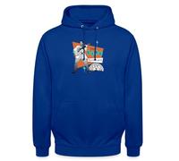 Spreadshirt Elvis Presley Le Roi du Rock & Roll Sweat À Capuche Unisexe, 3XL, Bleu Royal