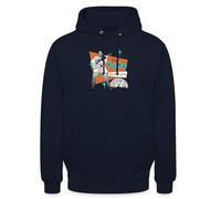 Spreadshirt Elvis Presley Le Roi du Rock & Roll Sweat À Capuche Unisexe, L, Marine