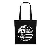 Spreadshirt Emblème Blason Bretagne Breizh Cadeau Breton Tote Bag, taille unique, noir