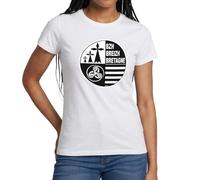 Spreadshirt Emblème Blason Bretagne T Shirt Femme, S, Blanc