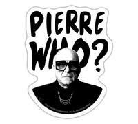 Spreadshirt Emily In Paris Pierre Who Avec Pierre Cadault Autocollant Sticker, 10 x 10 cm, blanc mat
