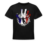 Spreadshirt Équipe De Handball France T-Shirt Ado, 152/164 (12-14 Ans), Noir