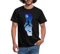 Spreadshirt Escalade Grimpeur dans Une Brèche T-Shirt Homme, XL, Noir