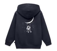 Spreadshirt Espace Astronomie Geek Drôle Lune Planète Sweat À Capuche Enfant Premium, 134/140 (8 Ans), Bleu Marine