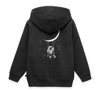 Spreadshirt Espace Astronomie Geek Drôle Lune Planète Sweat À Capuche Enfant Premium, 98/104 (2 Ans), Noir