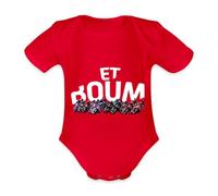 Spreadshirt Et Boum MotoGP Cadeau Moto Body Bébé Bio Manches Courtes, 74 (6-9 mois), rouge