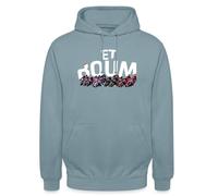 Spreadshirt Et Boum MotoGP Cadeau Moto Sweat À Capuche Unisexe, 3XL, Bleu fumée