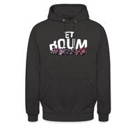 Spreadshirt Et Boum MotoGP Cadeau Moto Sweat À Capuche Unisexe, L, Charbon