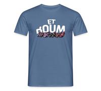Spreadshirt Et Boum MotoGP Cadeau Moto T Shirt Homme, L, Bleu Pigeon
