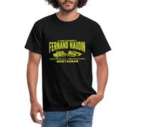Spreadshirt Etablissements Fernand Naudin Humour Film Culte Parodie T-Shirt Homme, 4XL, Noir