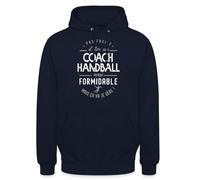 Spreadshirt Être Un Coach Handball Formidable Cadeau Entraîneur Sweat À Capuche Unisexe, XXL, Marine