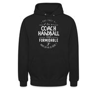 Spreadshirt Être Un Coach Handball Formidable Cadeau Entraîneur Sweat À Capuche Unisexe, XXL, Noir