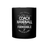 Spreadshirt Être Un Coach Handball Formidable Cadeau Entraîneur Tasse Mug, taille unique, noir