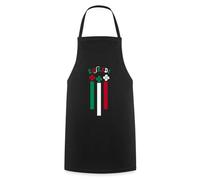 Spreadshirt Euskadi Croix Et Couleurs Basques Tablier Cuisine, taille unique, noir