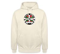 Spreadshirt Euskal Herria Badge Drapeau Basque Lauburu Cadeau Pays Basque Sweat À Capuche Unisexe, XL, Vanille