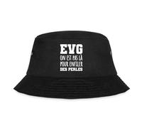 Spreadshirt EVG on Est Pas Là pour Enfiler des Perles Deguisement EVG Homme Bob, S/M (Casquettes), Noir