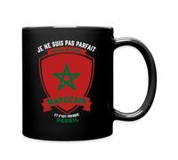 Spreadshirt Fes Casablanca Rabat Marrakech Marocain Parfait Humour Mug Tasse, taille unique, noir