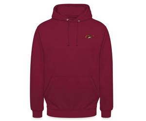 Spreadshirt Fifi Brindacier A L'affût Broderie Sweat À Capuche Unisexe, M, Bordeaux