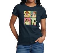 Spreadshirt Fifi Brindacier Portraits De Fifi T Shirt Femme, L, Marine