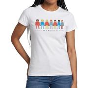Spreadshirt Figurines Playmobil Memories T Shirt Femme, S, Blanc