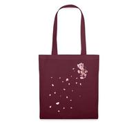 Spreadshirt Fleurs de Cerisier Sakura Japon Minimaliste Culture Zen Tote Bag, taille unique, bordeaux