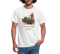 Spreadshirt Forrest Gump Lieutenant Dan T Shirt Homme, XL, Blanc