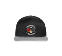 Spreadshirt Forrest Gump Ping Pong God Blanc Casquette Snapback, Taille Unique, Noir/Gris