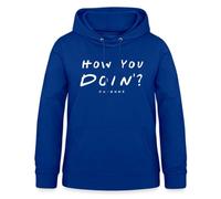 Spreadshirt Friends Comment Ça Va Sweat À Capuche Femme, XXL, Bleu Royal